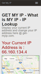 Mobile Screenshot of get-myip.com